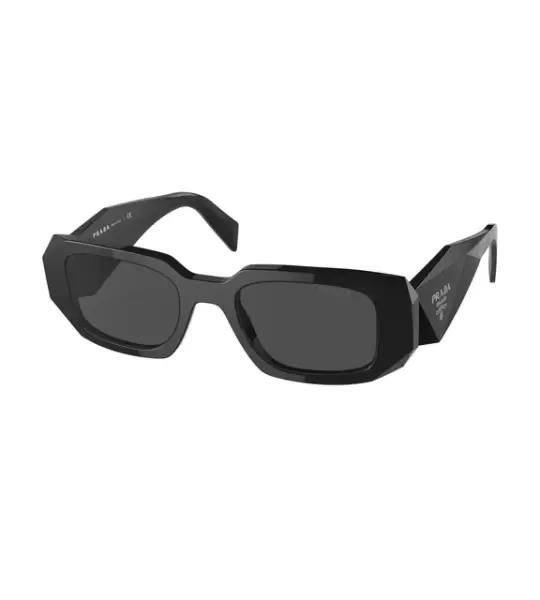 Sunglasses Prada PR 17 WS 1AB5S0 Black Dark Grey