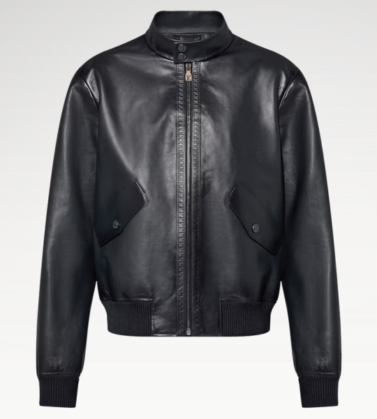 Leather Harrington Jacket