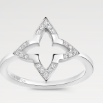 Ombre Blossom Ring, White Gold and Diamonds