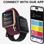 Itouch Air 4 Unisex Adult Rose Goldtone Smart Watch Ta4m02-C29