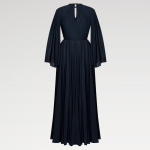 Long-Sleeved Keyhole Gown