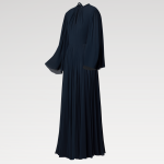 Long-Sleeved Keyhole Gown